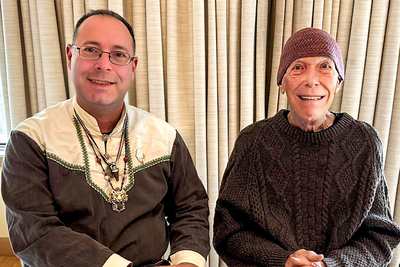 Bence L. Tarr with Tolly Burkan after a Mastery training in 2024