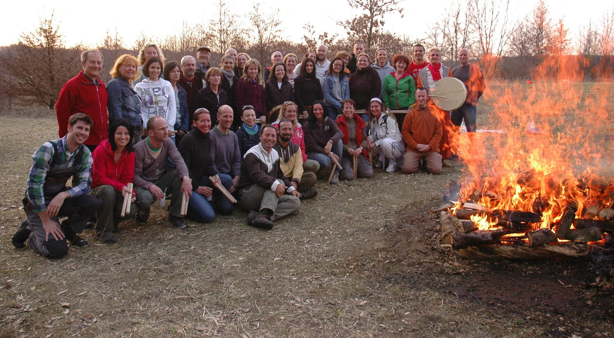 Participants at the 2012 · Spring Four Seasons Firewalk