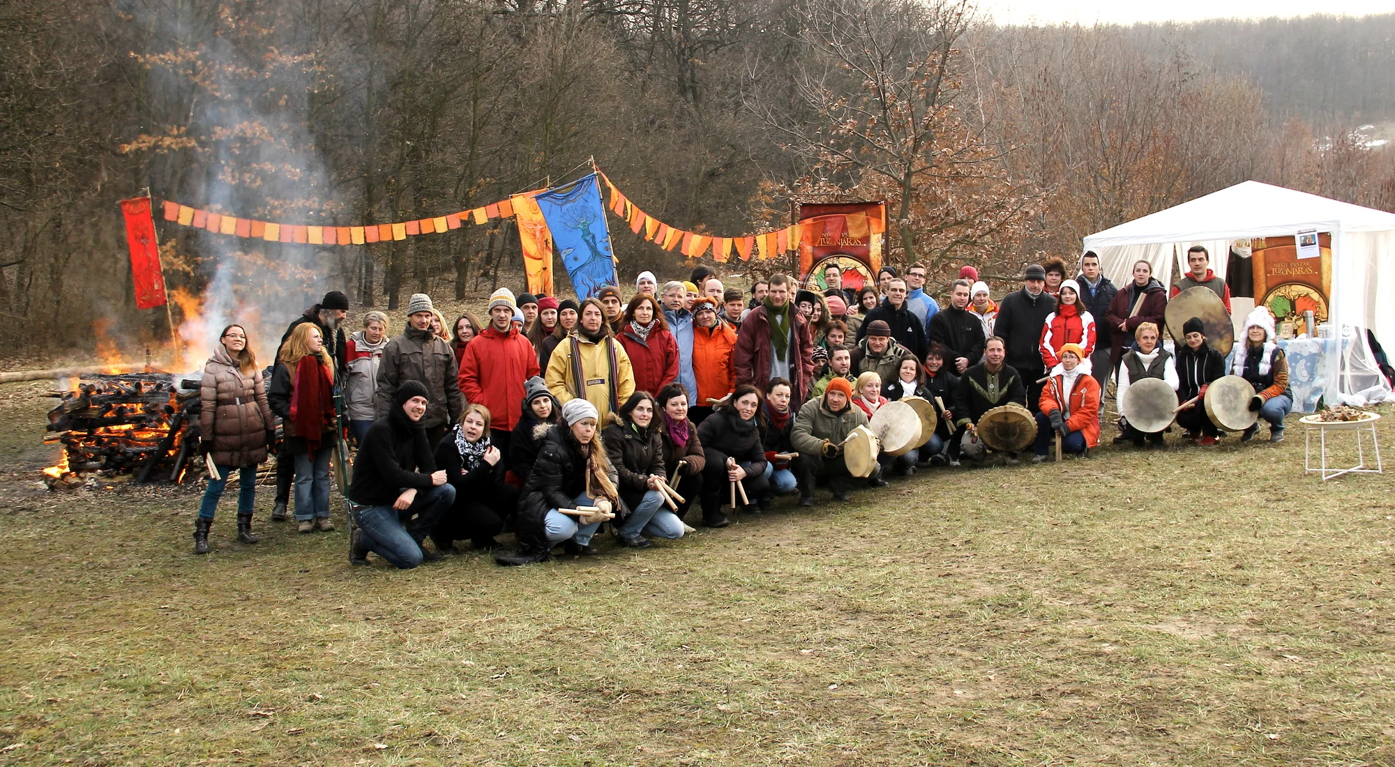 Participants at the 2013 · Spring Four Seasons Firewalk