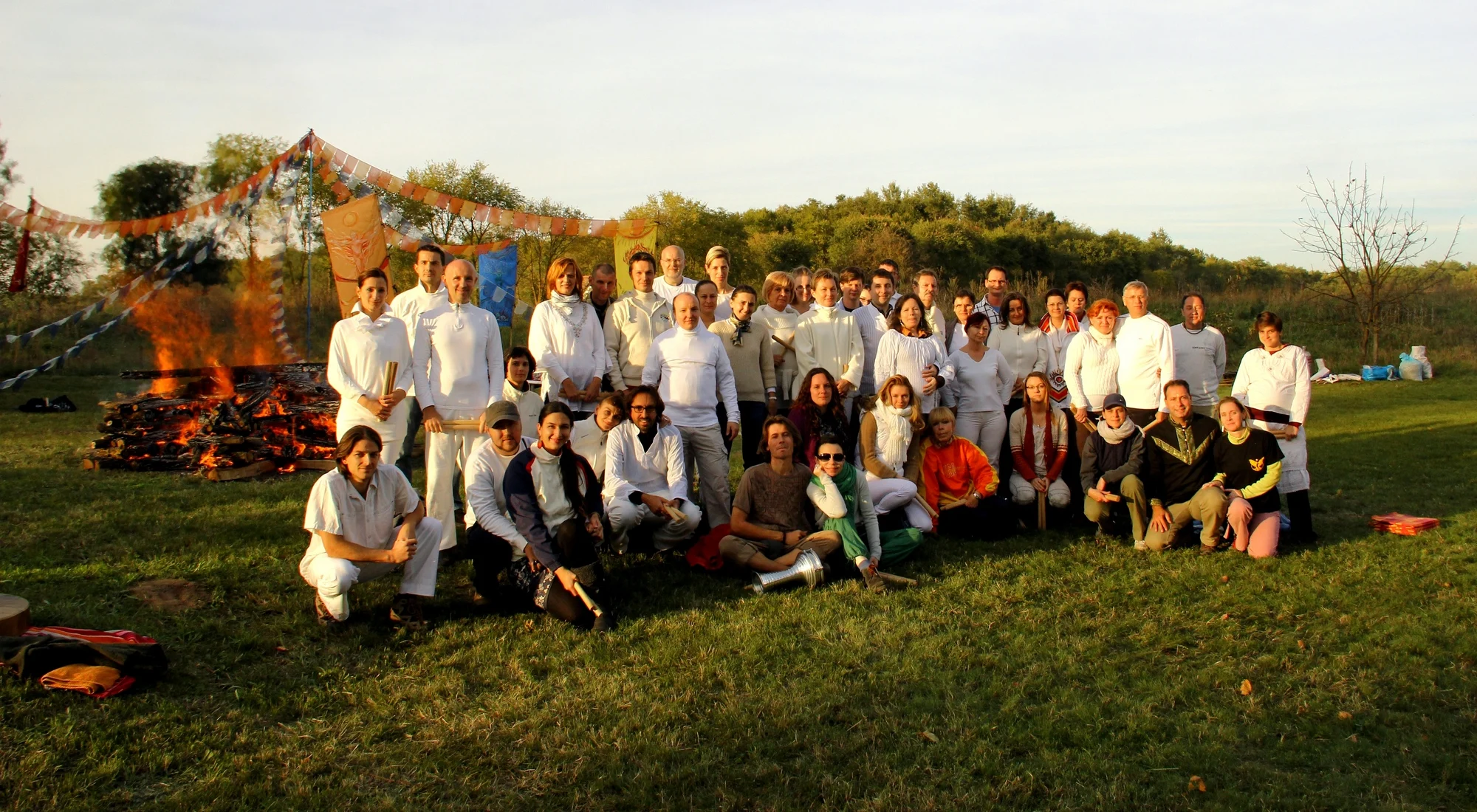 Participants at the 2013 · Autumn Four Seasons Firewalk