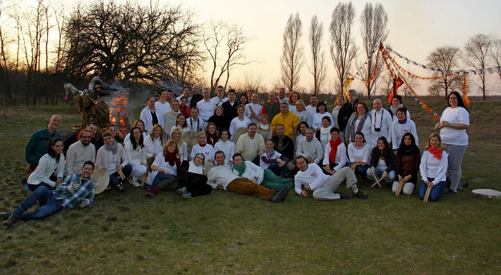 Participants at the 2015 · Spring 1 Four Seasons Firewalk