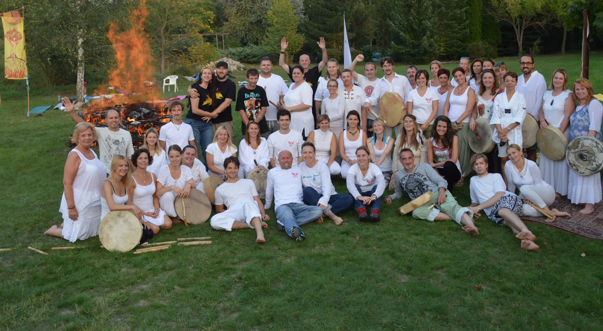 Participants at the 2015 · Autumn Four Seasons Firewalk