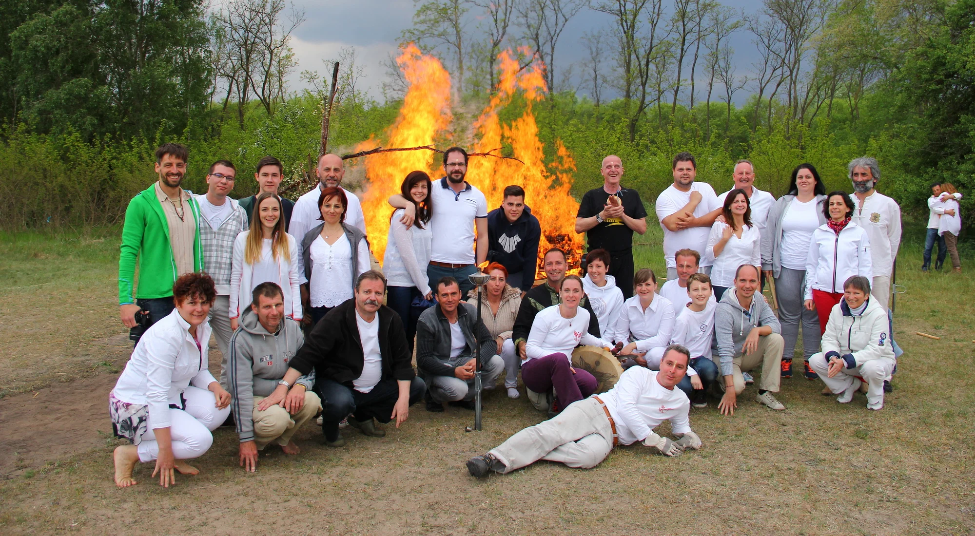 Participants at the 2016 · Spring 2 Four Seasons Firewalk