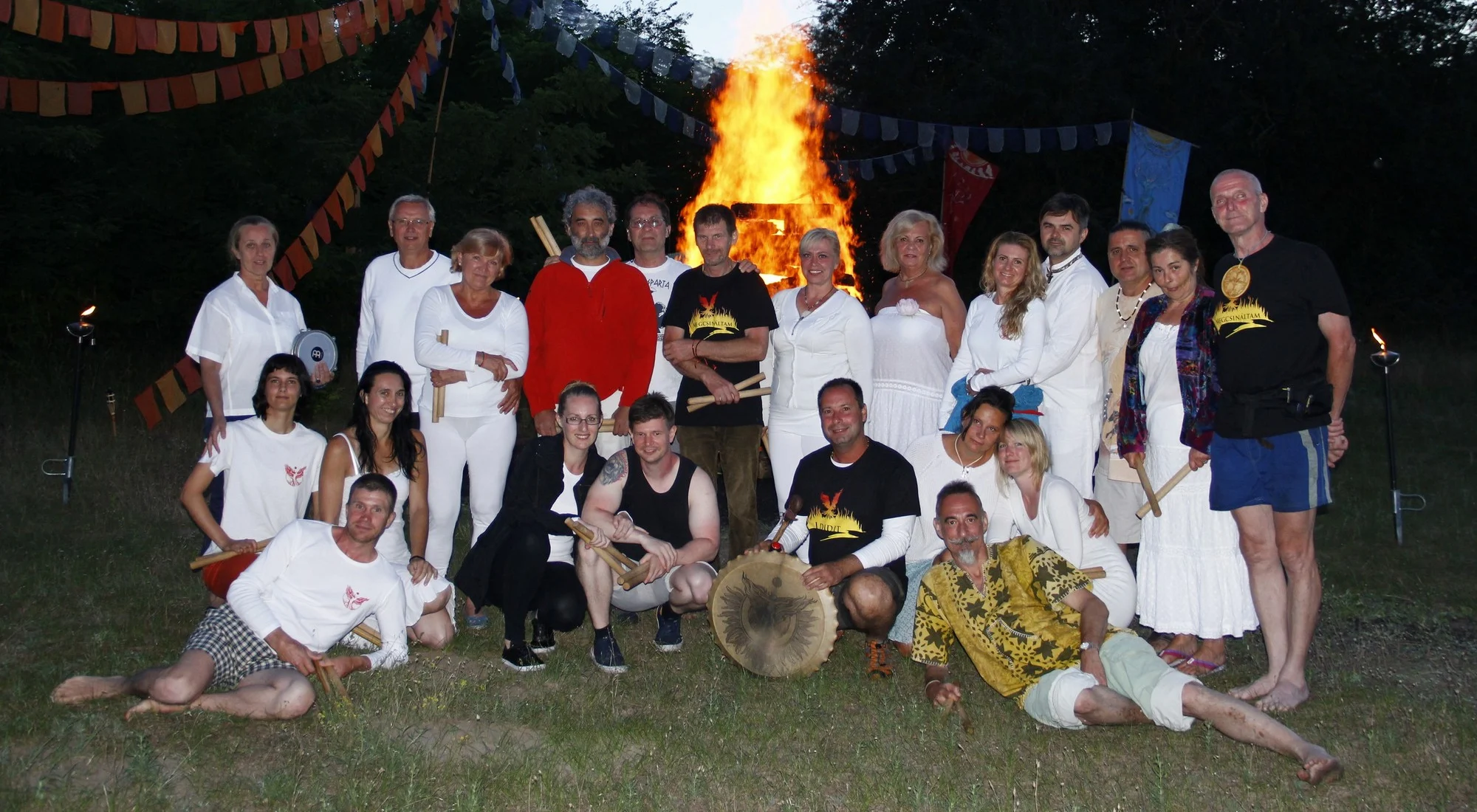 Participants at the 2017 · Summer 1 Four Seasons Firewalk