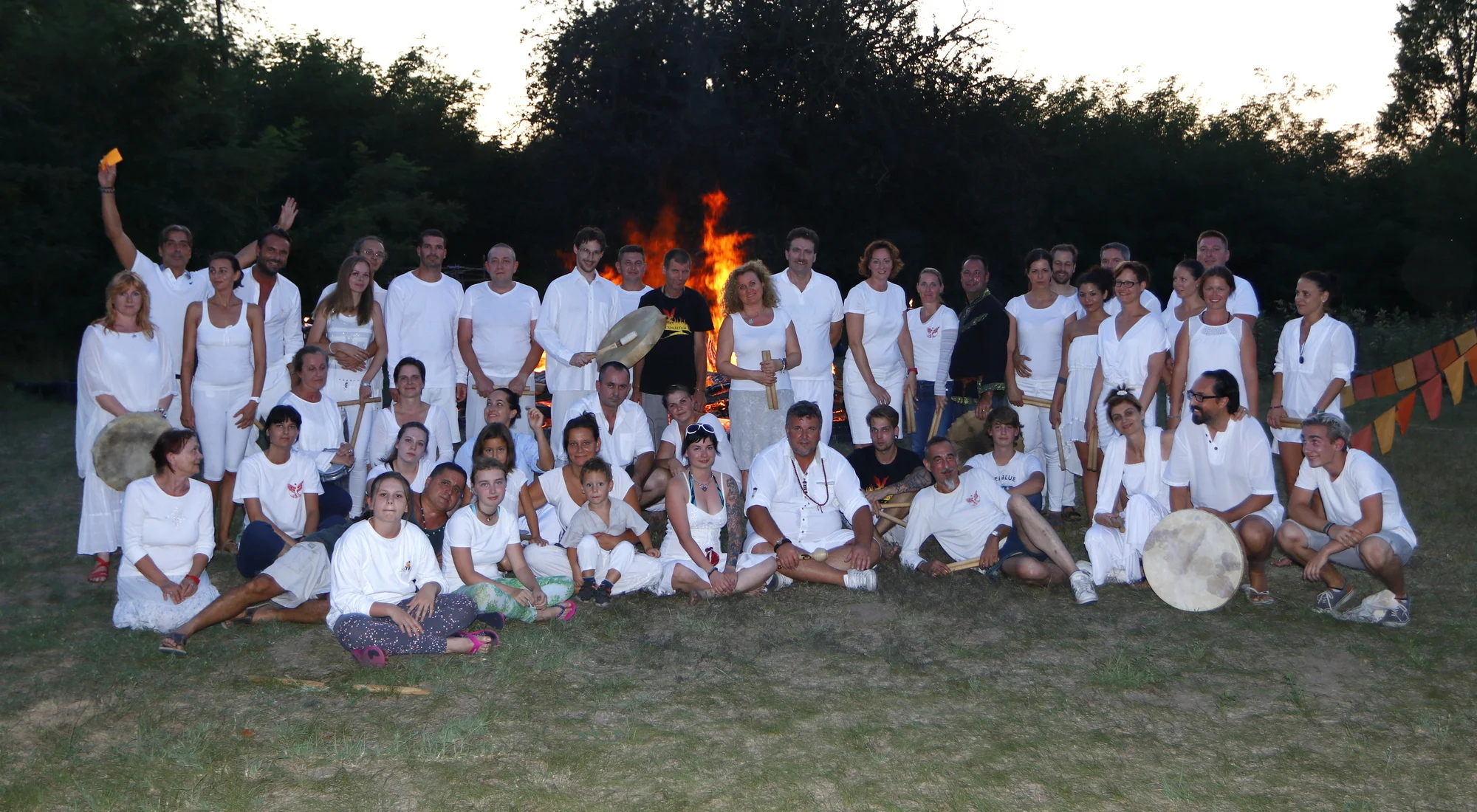 Participants at the 2017 · Summer 2 Four Seasons Firewalk