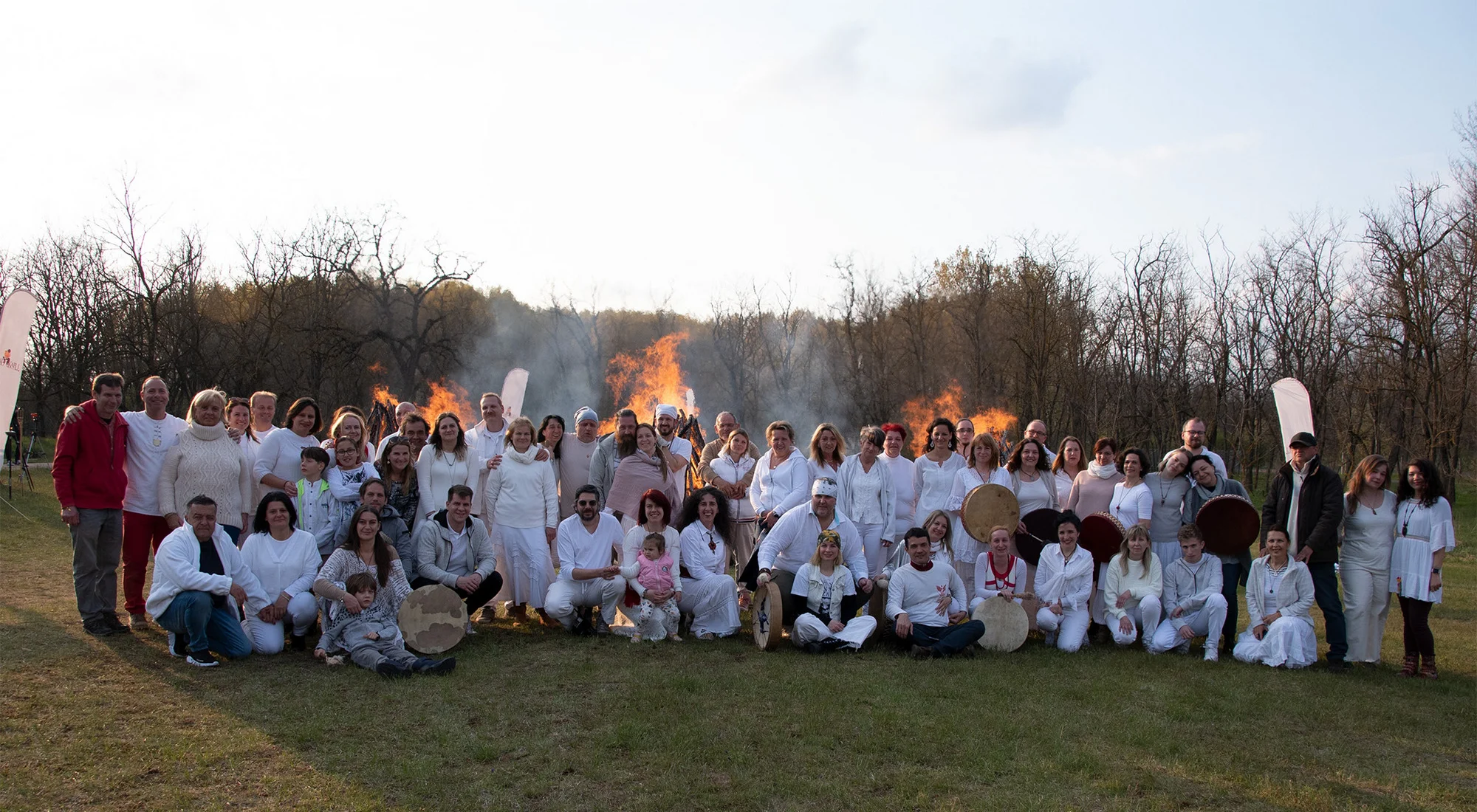Participants at the 2022 · Spring Four Seasons Firewalk
