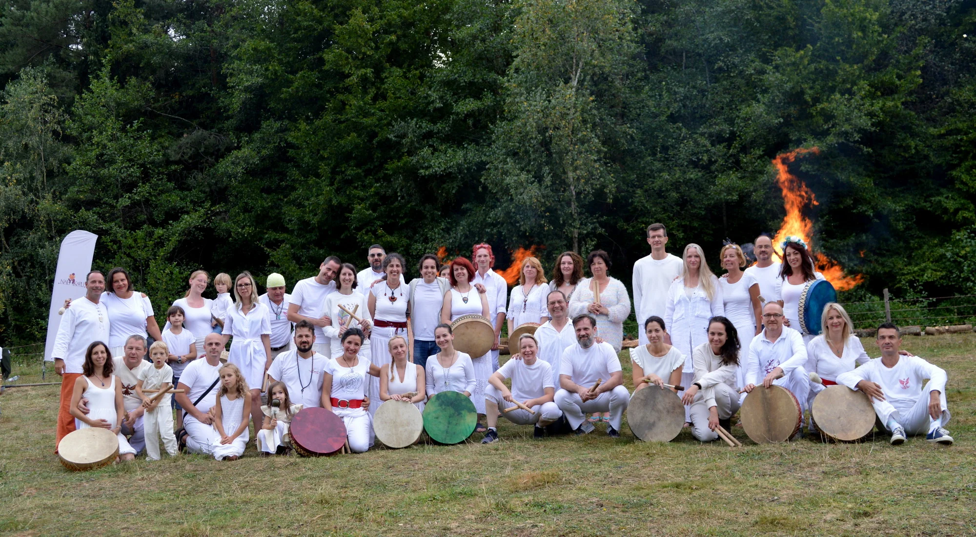 Participants at the 2022 · Summer Four Seasons Firewalk