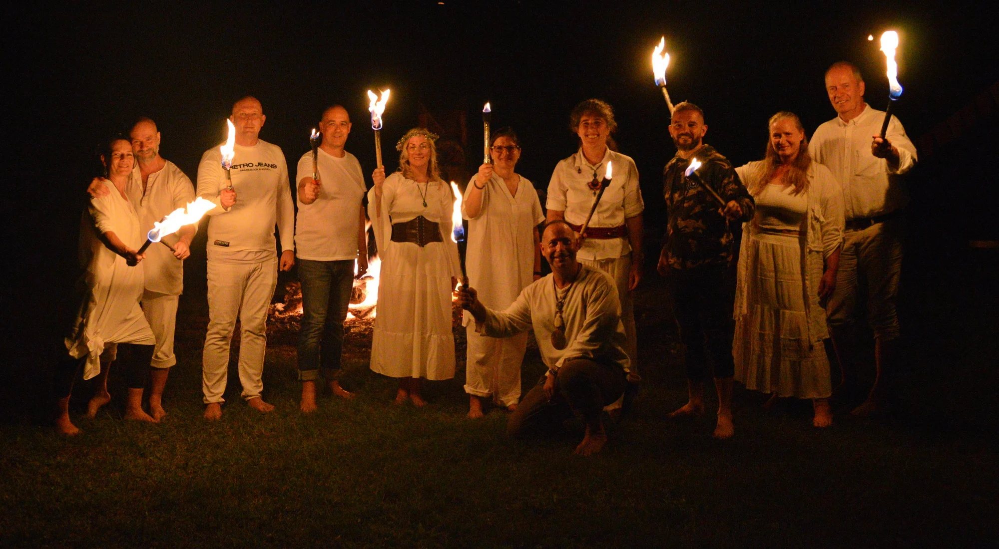 Participants at the 2025 · Autumn Four Seasons Firewalk