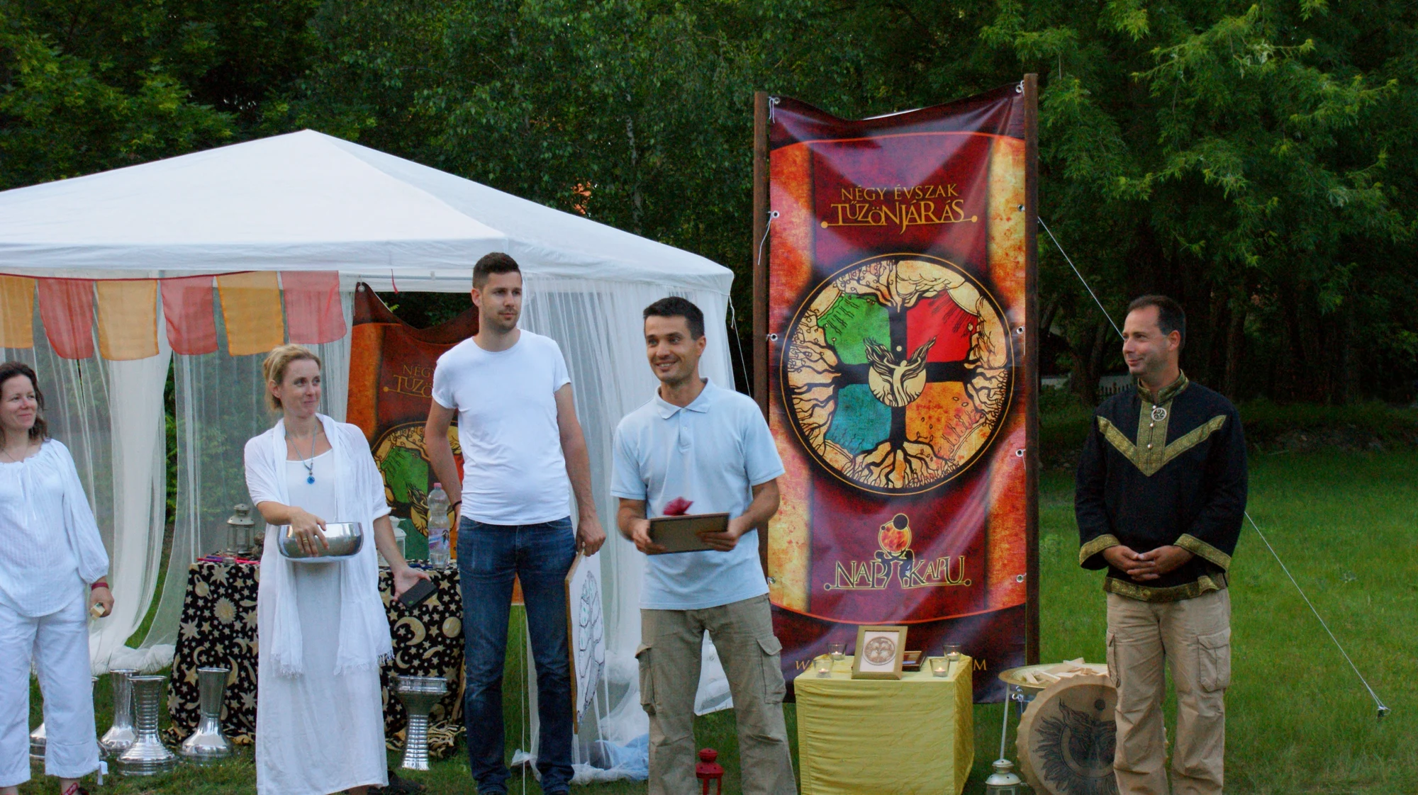 A Four Seasons Firewalker recognition ceremony